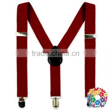 Boys Colorful Metal Clips Suspender Elastic Suspender photo-3