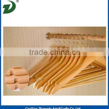 China Wholesale Wooden Craft Coat Hangers photo-5