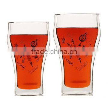 premium double beer glass for wholesale