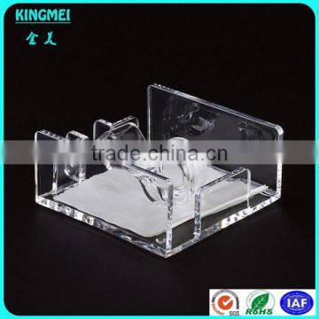 Unique Style Acrylic Organizer Tissue Acrylic Boxes Napkin Display Stand for Tissue photo-3