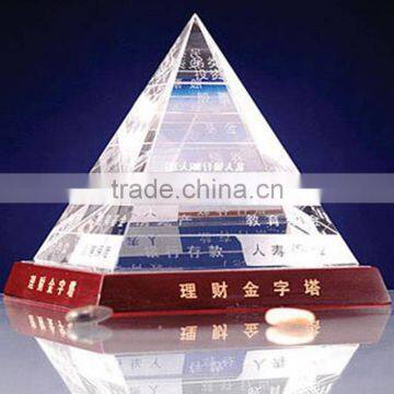 OEM Design Lucite Acrylic Pyramid Display Stand photo-3