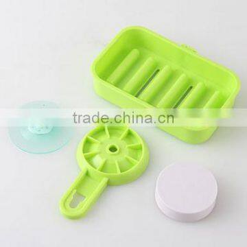 Vacuum Suction Cup Kitchen and Bathroom Plastic Single Layer Shelf/holder/soap Frame photo-2