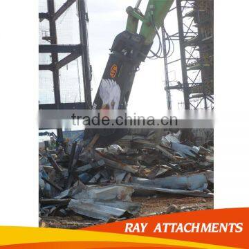 Hydraulic crawler metal cutting shear for excavator used