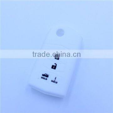 Silicone Cover Key Holder Fit for MAZDA 3 5 6 Flip Remote Key 4 Button photo-3