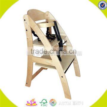 wholesale top quality wooden free children high chair comfortable children high chair W08F009