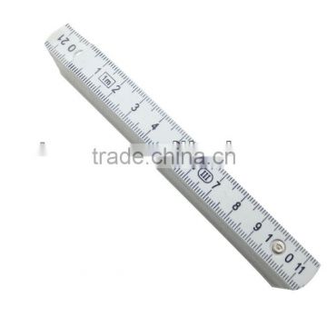 Plastic 10 Folds Meteal Connection 1m Folding Ruler