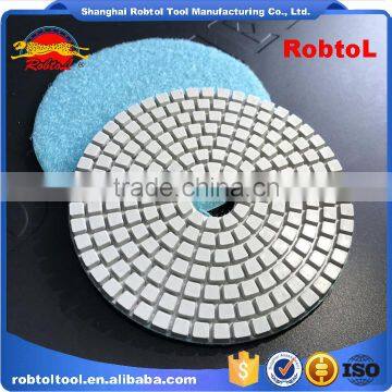 3" 100# Diamond Polishing Pads Hook and Loop Flexible Marble Granite Concrete Stone Wet Dry Grinding Floor Disc photo-6