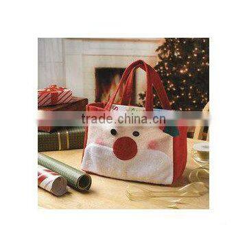 Santa Felt Tote, Christmas, Handbags,Holiday(TM-FELT-1302)