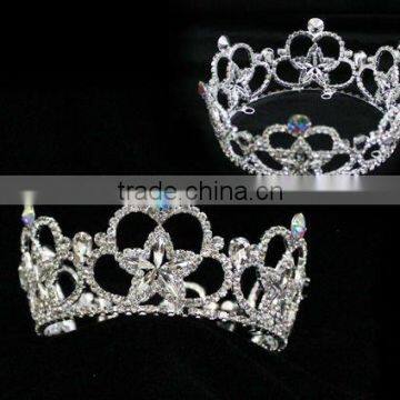 Pageant Rhinestone Big Fashion Women Crown Hair Accessoreis Headwear Tiaras photo-2