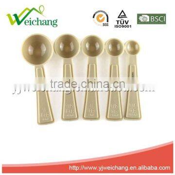 WCJ502 Kitchen Classic Plastic Color Decorative Measuring Spoons Set, Set of 5 photo-2