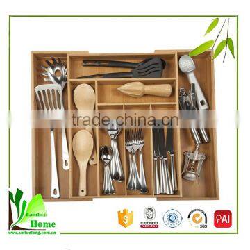 Quality-assured Bamboo Flatware Organizer photo-5
