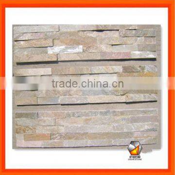 Natural Slate Stone Wall Cladding Panel Cream Oyster 014