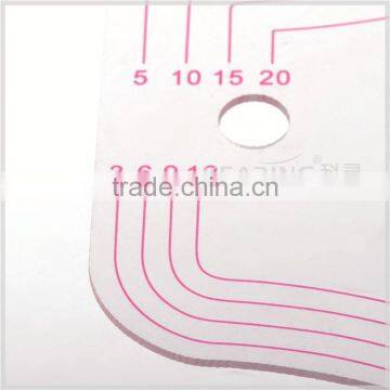 Kearing Metric Vary Form Curves Flexible Plastic Garment Ruler With Protractor for Fashion Design # 6404
