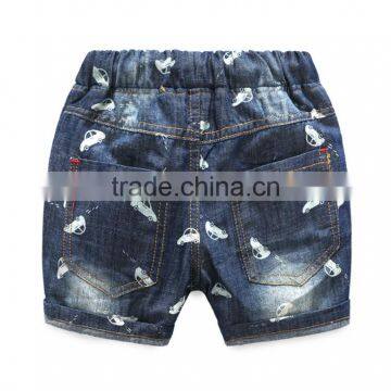 New Style Boys Pants Jeans Back Pocket Cartoon Denim Short Printed Designs photo-2