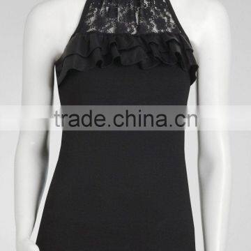 Sell 8TP117 Lace Trim Halter tops