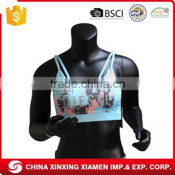 New Products 2017 Adjustable Padded Printing Gym Sportswear Sports Bra Custom Band photo-4