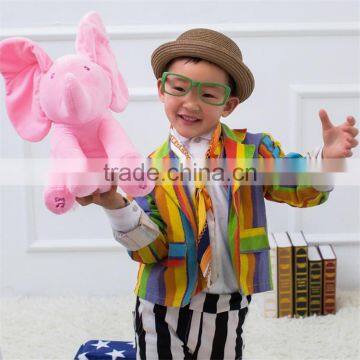 Wholesale Good Quality Plush Music Animal Toy Soft Singing Elephant Baby Soothing Toys photo-4