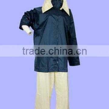 High quality most popular fashion OEM Navy blue Rain forest cheap zip hooded rain (LE1300)