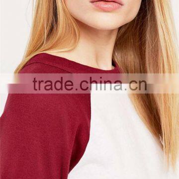 Thin Long Sleeve T-shirt Baseball T-shirt 3/4 Sleeve Raglan T-shirt photo-4