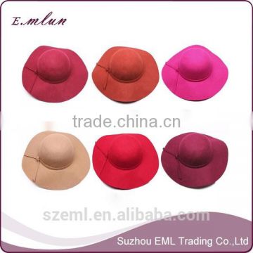 wholesale fashion wool felt fedora hat /custom hats/ladies felt hats