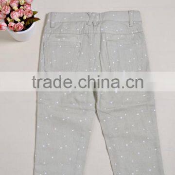 Children Casual wave-point dot Cotton Pants Trousers