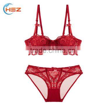 HSZ-28834 Latest Fashion 2017 Sexy Hot Bralette Women C Cup Size Lace Bra Pictures Ladies Underwear Panties Lingerie