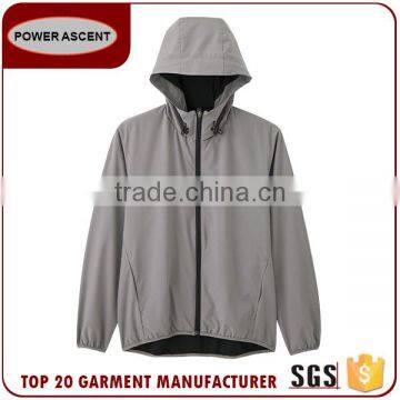 Hot Sale Full Lined Hoody Light Jacket For Man