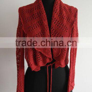 Fashion ladies crochet loose knitted poncho cardigan