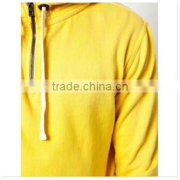Super Quality Yellow Blank Bulk the Fleece Clothing With Kangaroo Pocket photo-3