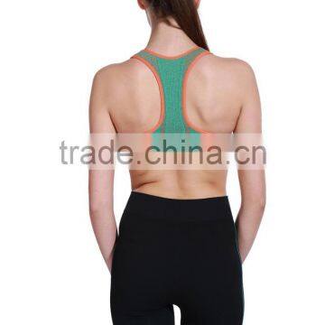 Double Fabric Breathable Body Building Tight Sport Bra With Pad photo-2