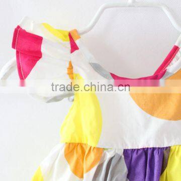 ShiJ Baby Girls Dresses Colorful Polka Dots Ruffles Kids Clothes photo-4