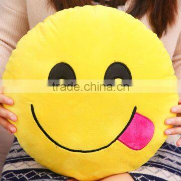Emoij Cartoon Pillow Round Pillow Cover photo-6