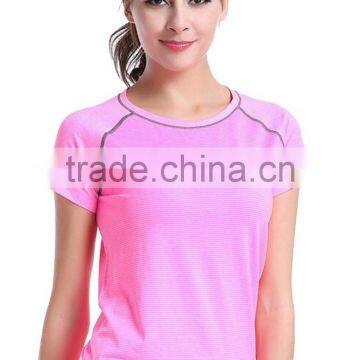 Womens Quick Dry Short Sleeve Sport Gym Running Athletic Wear Tee T Shirts Tops photo-4