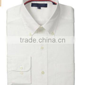 Custom high quality pin-point oxford white mens dress shirts