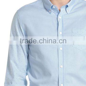 Long Sleeve 100% Cotton Shirts for Men Polka Dot Funky Shirts for Men photo-3