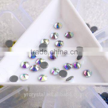 2058 hot fix stones design crystal AB glass beads glue on clothes