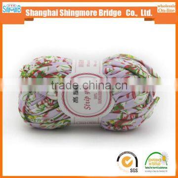 Online Shopping Knitting Yarns China Supplier Best Wholesale Oeko Tex Certified Polyester Fabric Printed t Shirt Yarn Crochet photo-4