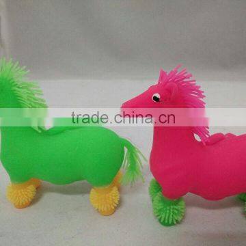 small plastic rubber horse toys