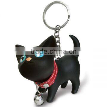 Hot Sale Rubber Pvc Cat Shaped Keychain photo-5