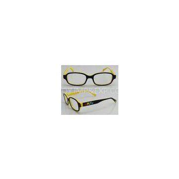 Yellow lightweight Kids Eyeglasses Frames , Hand Made Acetate Optical Frames