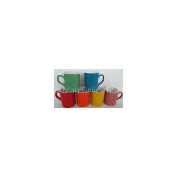 Ceramic Square-shaped Mug with Two-tone Color Glaze,Suitable for Promotions,Advertisement