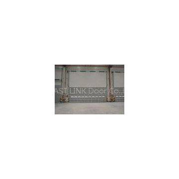 Warehouse Wind resistance aluminum overhead door installed in sectional panel