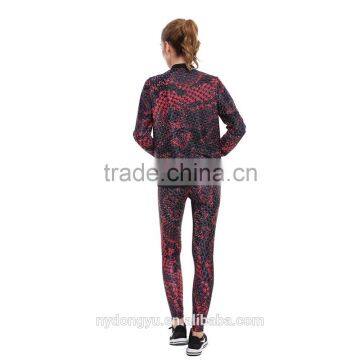 red snake bra pants hoodies 3 piece set /morning fitness training athletic legging 3 piece set / sports suit