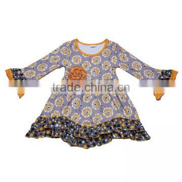 Unique Design Wholesale Long Sleeve Tops With Tassels Kids Girls Abstract Painting Fashion Boutique Outfits Factory Clothing New photo-2