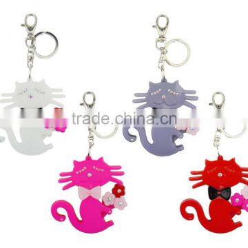 Fashion Cat Keychian Acrylic Cute Cat Keyring,Key Tag Buckle Ring Chain Holder Keychain Keyring Keytag Keybuckle Cat Keyring