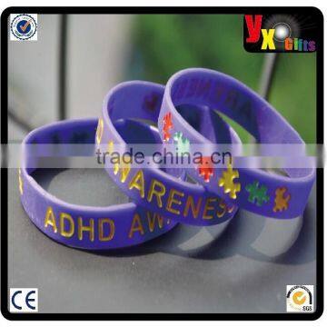 ADHD Awareness Wristband Bracelet Autism Purple Silicone Rubber B2(1)/3d wallpapers