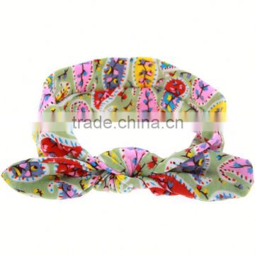 2017 new arival products!!! colorful chiffon flower headbands with pearl in centre