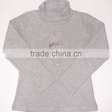 Breathable Lace Star Embroider Turtleneck Long Sleeve Kids Shirt photo-6