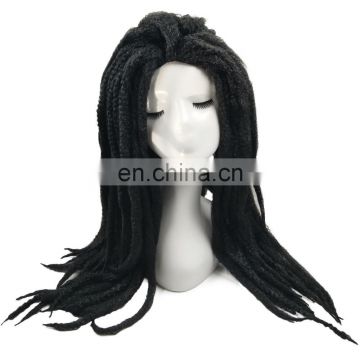 Wholesale top quality novelty black Dreadlocks Gothic African dirty braided wigs for sale MFJ-0046