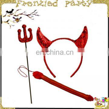 halloween 3 piece set devil headband FGHD-0075